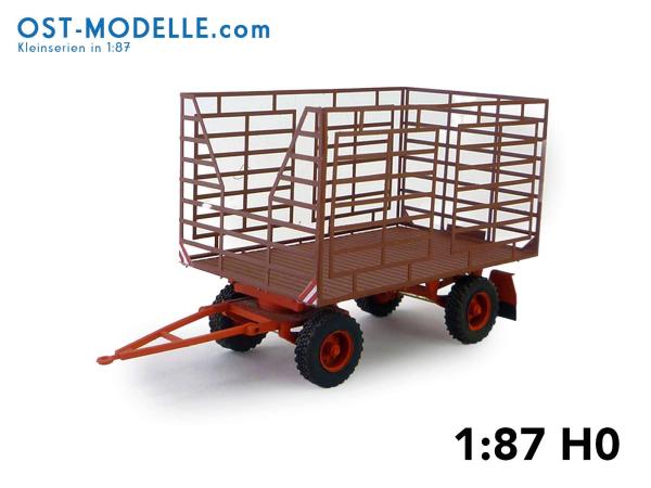 Strohanhänger mit geätzten Aufbau Variante l Gitterstruktur (H) – rotbraun rot